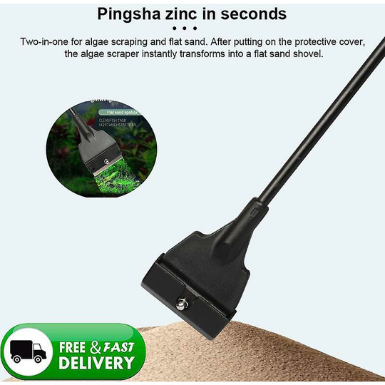 Aquarium Glass Fish Tank Abs Plastic Tempered Algae Scraper Blade Cleaner Aquatic Water Live Plants Grass Cleaning Multi-Tool
