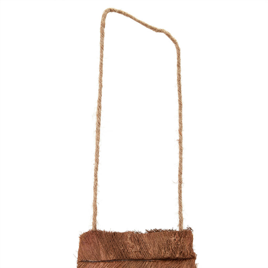 Relaxdays Bird Feeder, Feeding Station, Hanging, H x W x D: 15 x 12 x 15 cm, Wood, Natural