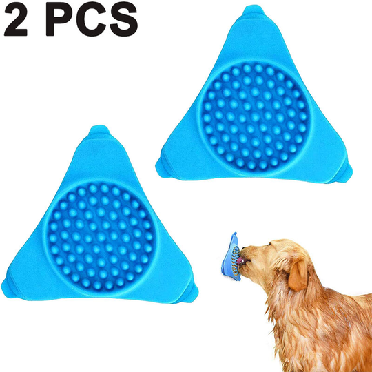 Devenirriche - LumoLeaf Dog Slow Feeder Lick Mat, Interactive Stimulation Toys to Release Stress, Boredom and Anxiety, Dog Peanut Butter Lick Pad for