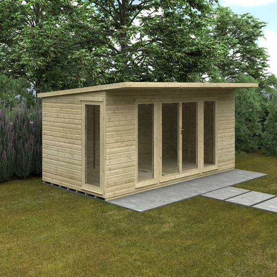 14x8w Pressure Treated Tanalised Shiplap Timber Garden Studio