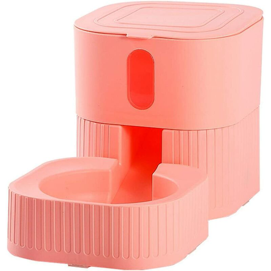 Pet Feeder capacity 1,8L-Cats, Dogs and Rabbits , Pink