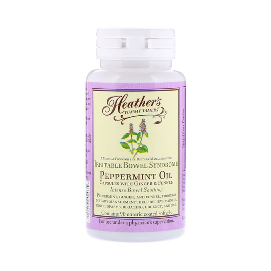 Heather's Tummy Care, Peppermint Oil, Irritable Bowel Syndrome, 90 Enteric Coated Softgels