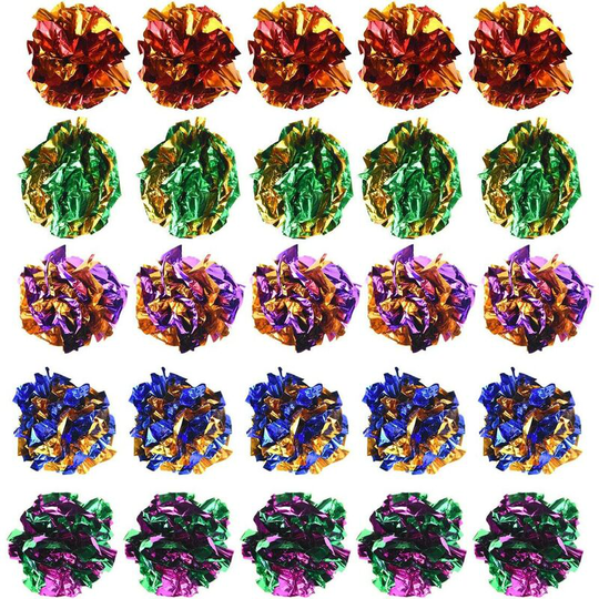 20pcs Toy Cat 5.5cm, Cat Colorful Balls, Colored Balls for Kitten Paper Playing, Interactive Chat Toy, Colorful Cat Ball Toy, Cat Ball Kitten Dog