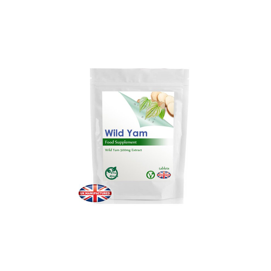 Wild Yam - 90 Tablets 500mg - Menopause Estrogens Properties UK (V)