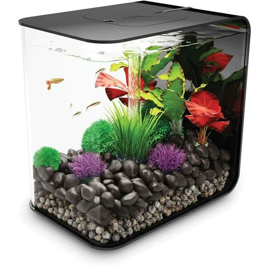 Biorb - Flow 30L Aquarium, Black with mcr led lighting and Heater Pack