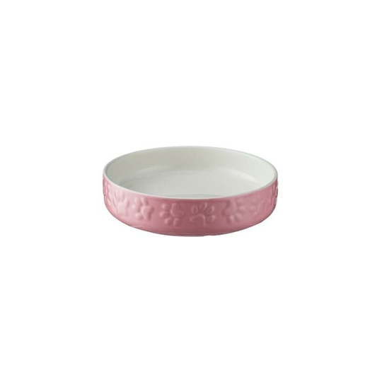 Colour Mix Cat Saucer Bowl (13cm) (Pink) - Pink - Mason Cash