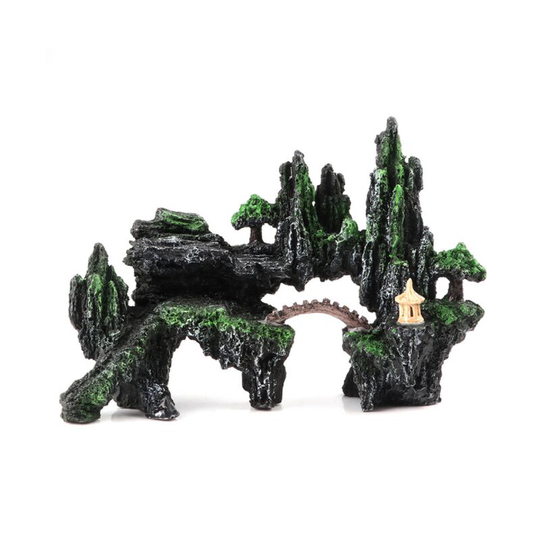 Perle Raregb - Small rock bridge landscaping water fountain ornaments bonsai fish tank simulation stone aquarium decoration waterfall aquarium