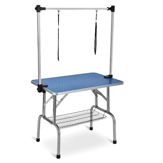 Dog Arm Noose and Accessories Tray Folding Grooming Table