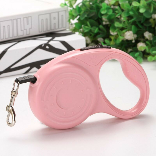 Retractable dog leash with ergonomic non-slip handle-5m