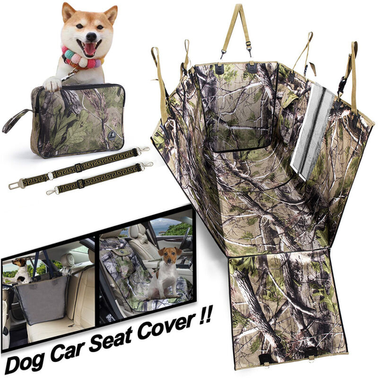 Pet Dog Car Protector Cover Waterproof Non-slip Dog Seat Cover Oxford Thickened 600D Dog Car Seat Covers with Safety Belt for Pets