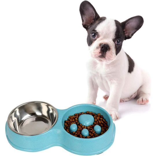 Anti Glutton Dog Bowl Double Dog Bowl Non-slip Bowl Water Bowl