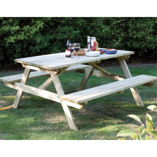 6ft Pressure Treated Picnic Bench