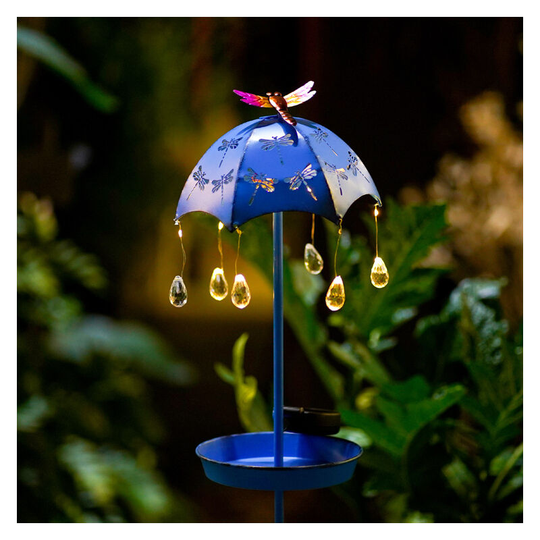 Solar Bird Feeder, Bird Feeders with Solar Light for Cardinals, Wild Bird Feeder for Outside Garden Yard Decoration, Gift for Bird Lovers(blue)