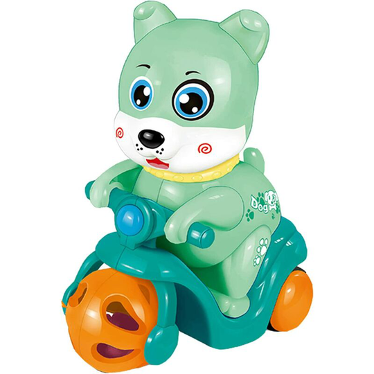 Briday - Pull Back Toy Cars for Toddlers Push and Go Inertial Bell Dog Toy Cartoon Animal Friction Powered Car Toys Party Favors for Kids Gift for