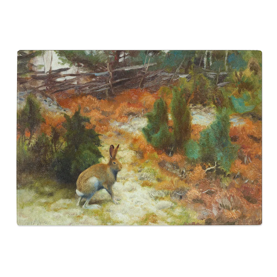 Hare Rabbit by Bruno Liljefors Chopping Board