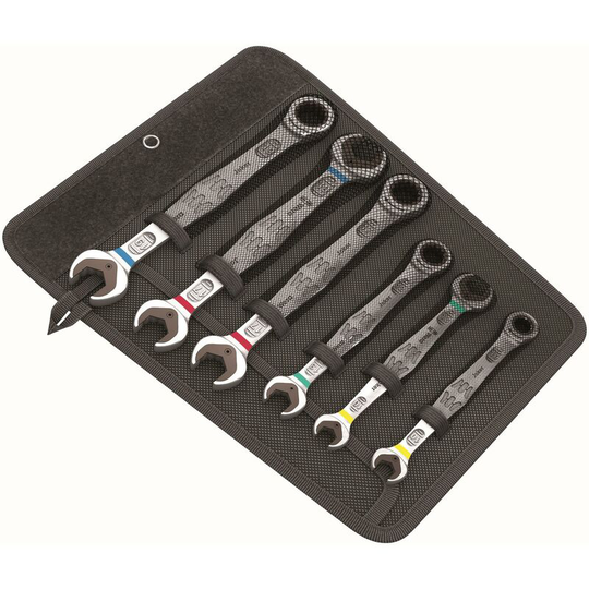 Joker Combination Double Open-Ended Wrench 6 Piece Set - Wera