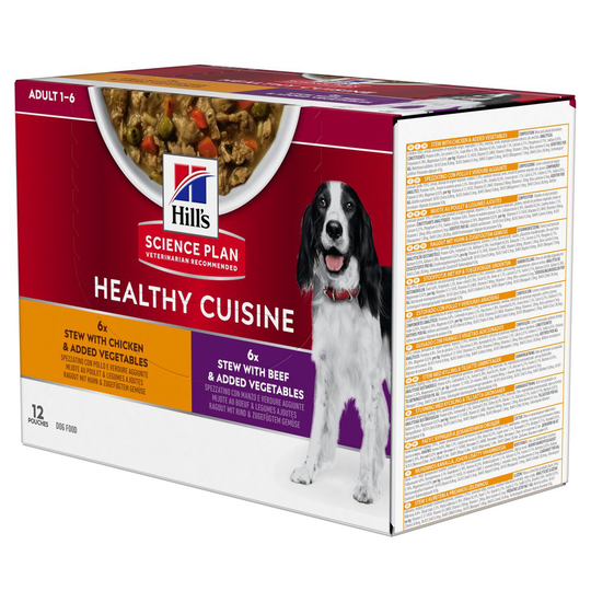 Hill's Science Plan Canine Adult Healthy Cuisine with Chicken & Beef - 12 x 90g