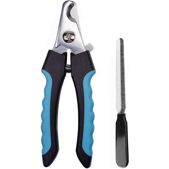 Pet Nails Clipper with File for Small Medium Large Dogs and Cats Claws Trimming,Stainless Steel Blade with Protective G