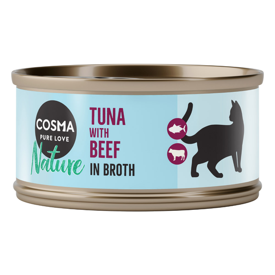 Cosma Nature Saver Pack 48 x 70g - Tuna with Beef