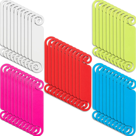 50 Pieces Cable Tags Cable Management Labels Multicolor Cable Labels Cord Identification Tags for USB Computer Phone Charger