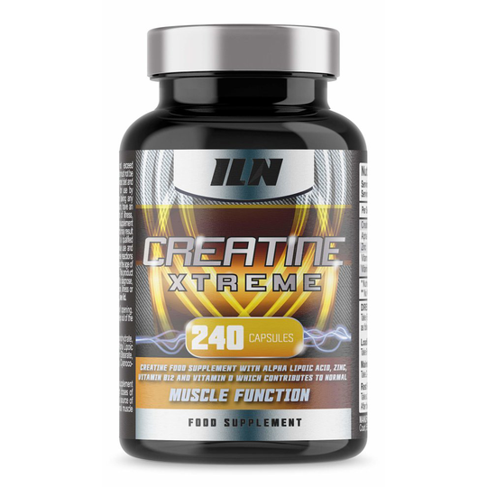 Creatine Xtreme - 4,200mg per Serving x 40 Servings - Creatine supplement with ALA and Vitamin D (240 Capsules)