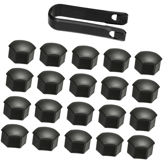 Wheel Nut Cap Replacement For Tesla Model 3 Wheel Nut Covers Lug Wheel Cap Lug Nut Cover Puller Kit 21pcs,model:Black