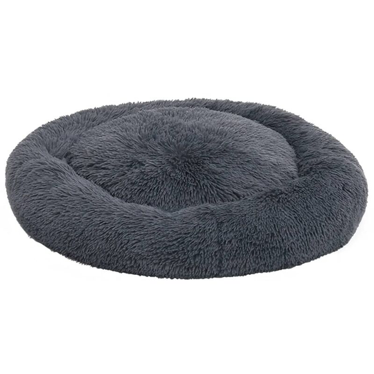 Washable Dog & Cat Cushion Dark Grey 70x70x15 cm Plush Vidaxl Grey