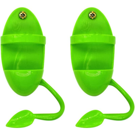 Perle rare 2pcs Bird Feeder Plastic Cup Holder Cow Bone Bird Cage Cage Bowl Holder Parrot Food Holder