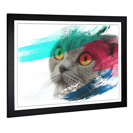 'British Shorthair Cat' Framed Art Print