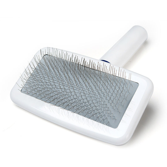 Dog brush cat slicker brush dog comb long and short hair dog hair removal brush, dog and cat grooming tools - white 15.5cm * 12cm * 9cm (two pack)