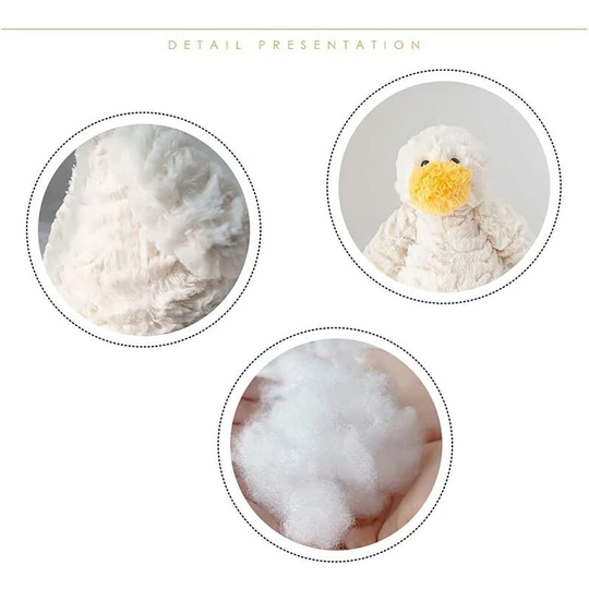 Bearsu - Duck Stuffed Animal Cute Duck Doll 11.81 inch Plush Animal Toys Children's Lover Birthday Gift(White)