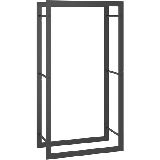 Vidaxl - Firewood Rack Matt Black 50x28x94 cm Steel n/a