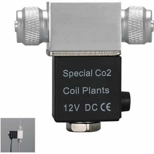 Bearsu - Solenoid Valve For Aquarium CO2 System Regulator dc 12V Output Connect Bubble Counter Quiet Low Temperature Version Double Head eu - Double