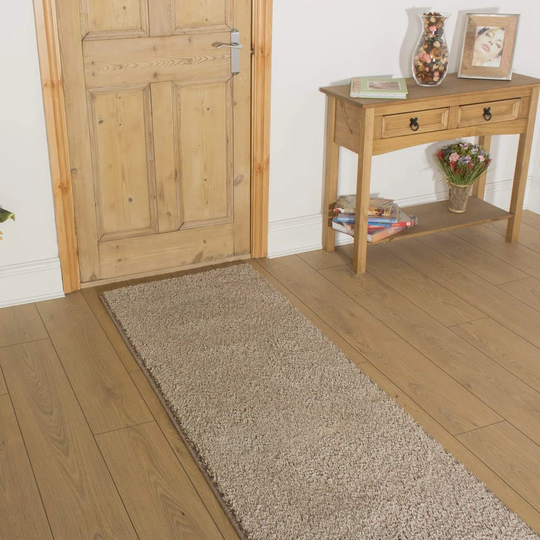 Adah Shaggy Light Brown Indoor/Outdoor Rug