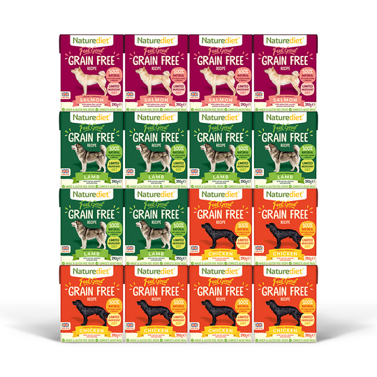 Naturediet Feel Good Adult - Grain Free Multipack - 16 x 390g