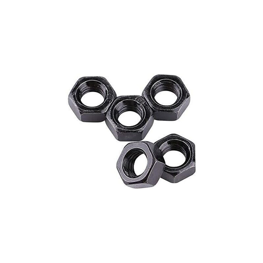 100pcs DIN934 M2-M5 Hex Nuts Black Zinc Plated Carbon Steel for Machine Fasteners (M3)