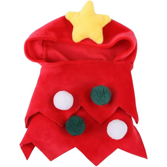 Warm Hooded Pet Christmas Clothes Puppy Cosplay Kitten Outfits Cat Party Clothes Holiday Clothes Holiday Theme Indoor Outdoor