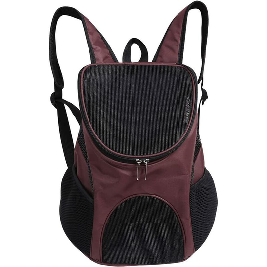 LangRay Portable Pet Messenger Bag Breathable Pet Backpack Outdoor Travel Carrier For Pet Dog Cat Rabbit Brown