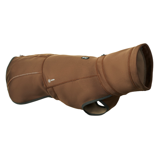 Hurtta Bare Softshell Dog Coat - Chocolate - approx. 30cm Back Length