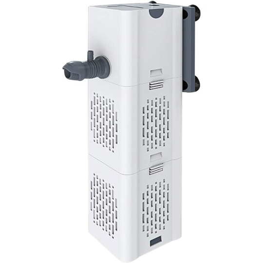 Heguyey - 15W Fish Tank Filter Aquarium Filter Pump Internal Circulating Fish Tank Filter, with a maximum flow rate of 1000L/H, adjustable airflow,