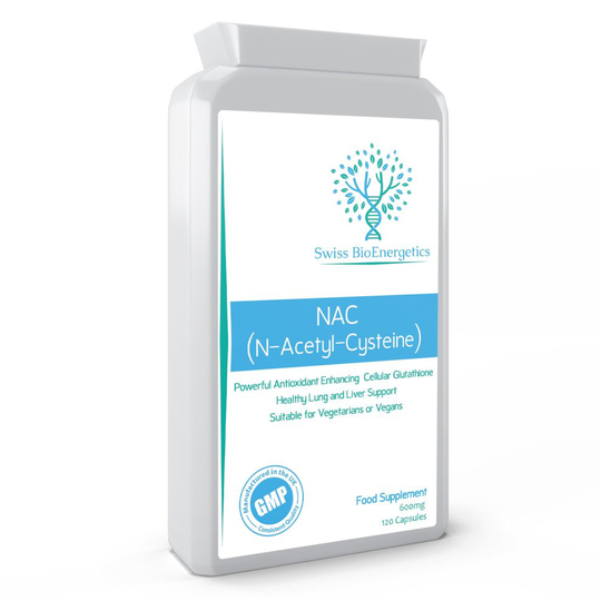 N-Acetyl Cysteine (Nac) 600 mg 120 Capsules - Powerful Liver & Lung Function Support from This Cellular Glutathione Enhancing Antioxidant - UK...