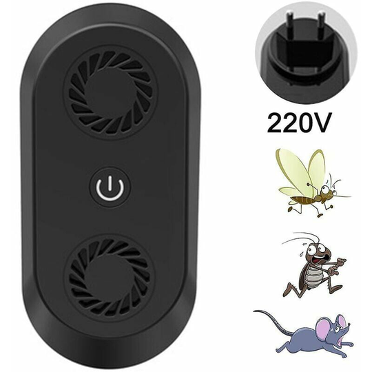 Monly - Indoor Plug-in Ultrasonic Pest Repeller, Get Rid of Cockroaches, Spiders, Bedbugs, Insects, Fleas, Rodents, Mice, Bats, Pest Control