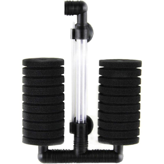 Huijukon Air Pump - Super Biochemical Sponge Filter for Aquarium, Fish Tank - Up to 132.5L Tank