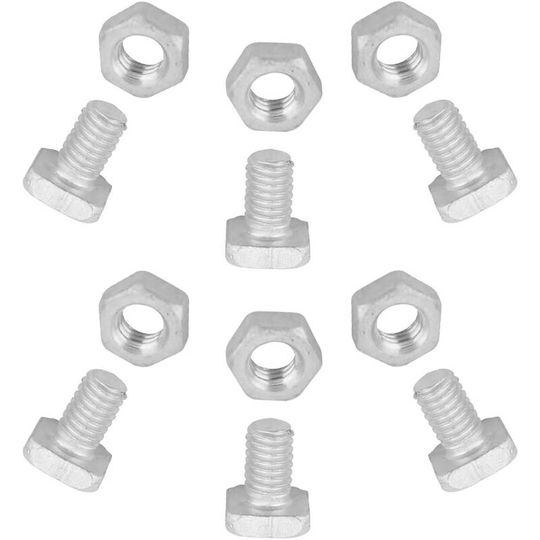 50 pcs aluminum m6x12 bolts + 50 pcs m6 nuts tool accessories for garden of outdoor plants with greenhouse effect