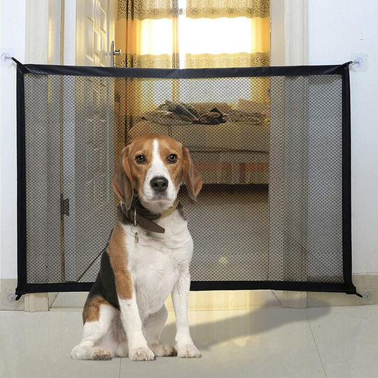 Perle Rare - Home Magic Dog Gate - Pet Safety Gate, Baby Safety Gate, Portable Folding Stair Gate for Baby, Safety Screen, Dog and Cat Safety Gate
