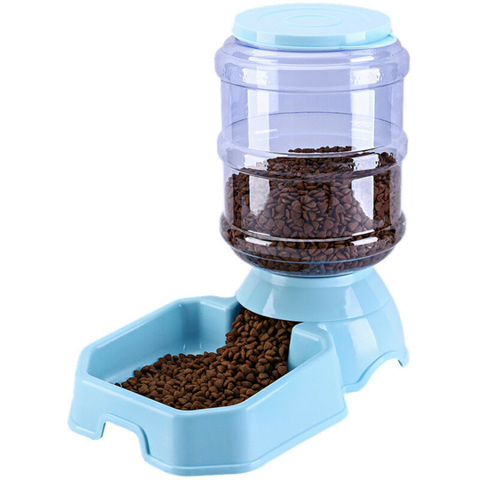 Coarse Grind Dispenser for Dogs & Cats, Blue, 3.8 l