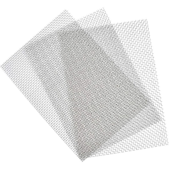 Metal grid mesh 6 mesh 3pcs metal mesh fabric, stainless steel mesh filtration in sheets screen filter 300 x 210 mm anti -insect metal mesh grid