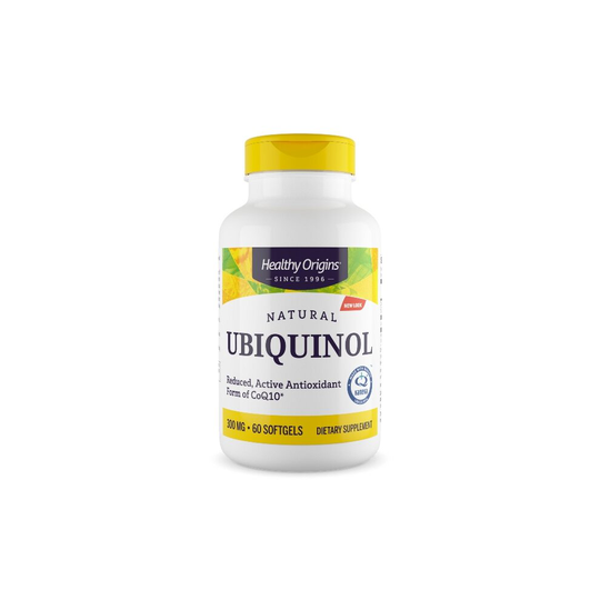 Healthy Origins Ubiquinol 300 mg 60 Softgels Soy Free Non GMO