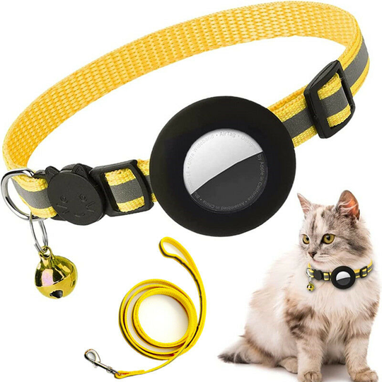 Cat Collar, Pet Collar, for Cats, Small Dogs, Kittens, Yellow, 1 Piece