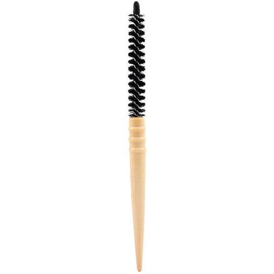 Curling Hair Styling Comb Anti-Static Roller Hairbrush Round Hair Comb Brush for Blow Drying Hair Styling for Salon Home Use,Wood,S - Wood,S
